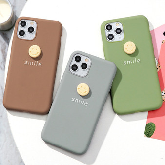 3D Cute Smile iPhone Cases Matte Phone Cover