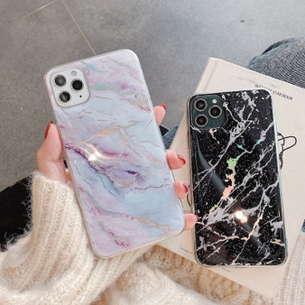 Unique Glitter Laser Marble Case Bling Powder Silicon iPhone Case