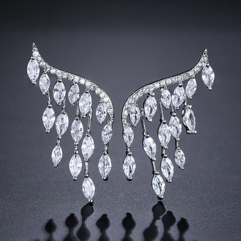 Handmade Cubic Zirconia Angel Wings Rings Fashion Women Jewelry