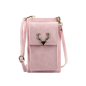 Multifunction Women Nubuck Leather Shoulder Bag Clutch Phone Bag