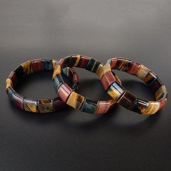 Colorful Tiger Eyes Natural Stone Beads Bracelets