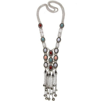 Boho Tassel Gypsy Tribal Style Vintage Statement Necklace