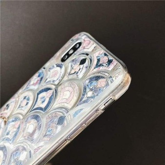 iPhone Luxury Fish Scale Glitter Dynamic Liquid Phone Case