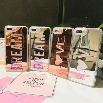 Luxury Capinha For iPhone Mirror Dynamic Liquid Case