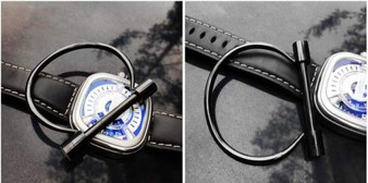 Stainless Steel Charm Locked Bracelet Cuff Bracelets
