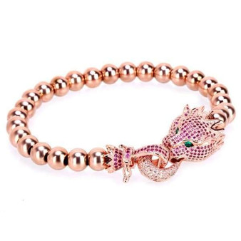 Trendy Crown Charm Bracelets Natural Stone Beads Men Jewelry