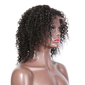 Deep Wave Short Glueless Lace Front Human Hair BOB Wigs With Baby Hair  Brazilian Remy Curly Hair Wigs Bleached Knots