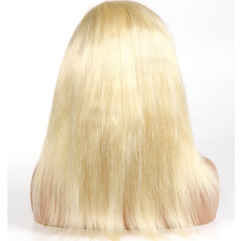 613 Blonde Lace Front Human Hair Wigs 150% Density Remy Brazilian Straight Hair Wigs For Black Women Pre Plucked With Baby Hair