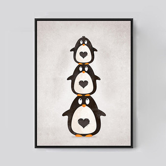 Cartoon Penguin Canvas Art Print Painting Poster,  Wall Picture for Home Decoration,  Wall Decor FA400-6