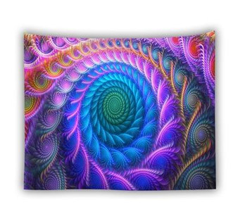Psychedelic Wall Tapestry Wall Hanging Huge Mushroom House Hippie