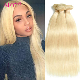 30 32 Inch 613 Blonde Bundles Human Hair Weave Straight Hair Bundles Brazilian Hair Weave Bundles 100% Human Hair Extension Remy