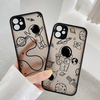 Sloth Astronaut Phone Case iPhone Alien Space Planet Clear Black Cover