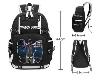 Watch Dogs school bag game Reflective backpack