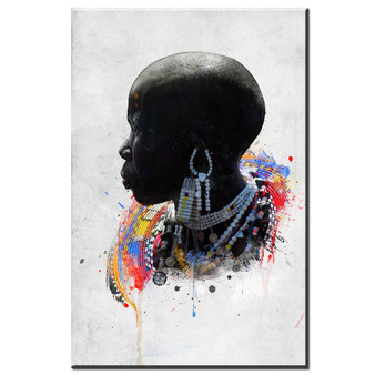 african women abstract  canvas