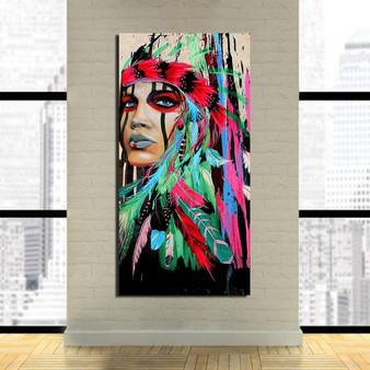3 Native American Indian Canvas