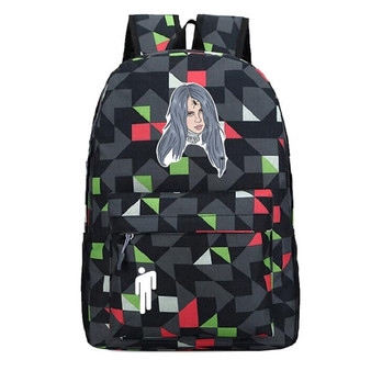 Billie Eilish Simple Student School Bag Travel Backpack