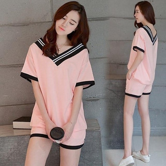 Pajamas Set Summer Cute Strawberry Short Sleepwear Girls Comfortable Home Clothes