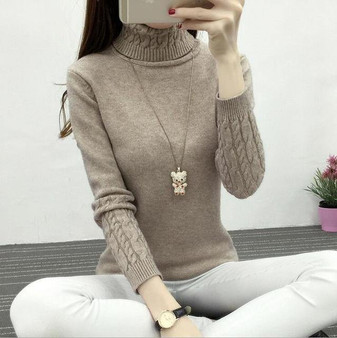 Refeeldeer Women Turtleneck Winter Sweater Women  Long Sleeve Knitted Women Sweaters And Pullovers Female Jumper Tricot Tops