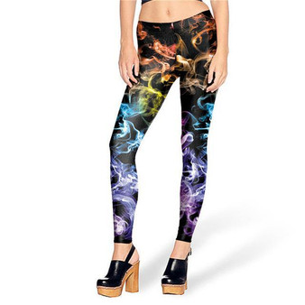 NADANBAO  Fashion Women leggings  3D Printed color legins Ray fluorescence leggins pant legging for Woman