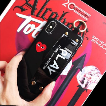 Japan Brand CDG PLAY Comme Des Garcons Loving Eyes Case Cover for iPhone