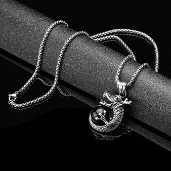 Men's Trendy Titanium Stainless Steel Chain Pendant Necklace Jewelry