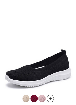 Kacy Women's Slip On Loafers Breathable Knit Flat Walking Shoes