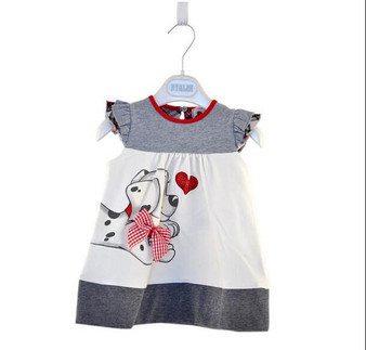 Baby Girls Toddlers A-Line Dress Girls Kids One-pieces Dress Clothe baby girls dress dog print cute clothing for girls