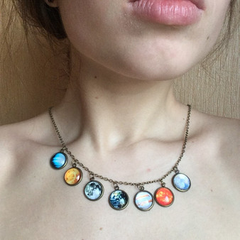 Solar System Necklace