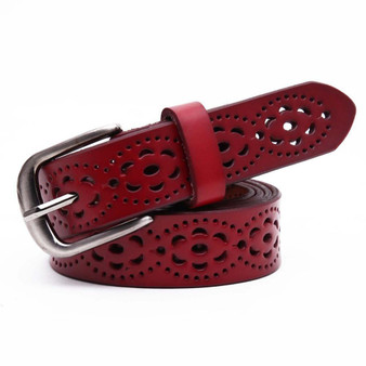 New Women Fashion Wide Genuine Leather Belt Woman Without Drilling Luxury Jeans Belts Female  Straps Ceinture Femme