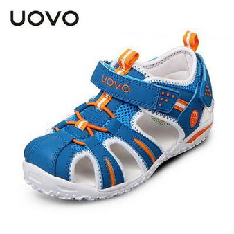 UOVO brand  summer beach kids shoes closed toe sandals for boys and girls designer toddler sandals for 4 - 15 years old kids
