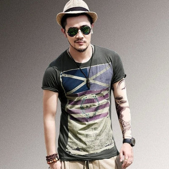 New Mens Summer Tops Tees Short Sleeve t shirt Man,Men's T-shirt men's brand fashion round neck T shirt men B97