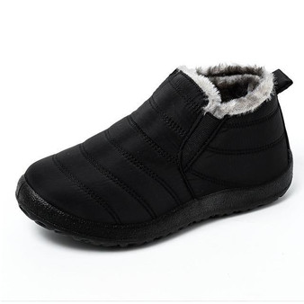 Boots Ultralight Winter Shoes Women Ankle  Snow Boots Female Slip On Flat Casual Shoes Plush Footwear