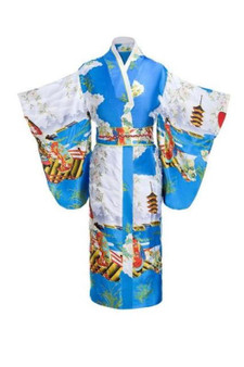 Black Woman Lady Japanese Tradition Kimono