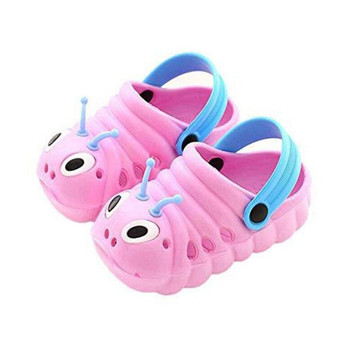 Kid Summer Breathable Caterpillar Sandals Slippers Caterpillar Cartoon Anmial Sandals Boys  Girls Beach Hole Baby Outdoor Shoes