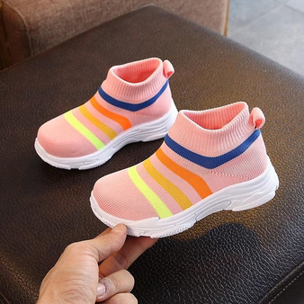 Kids Shoes Sock Sneakers Net Mesh Breathable Leisure Child Sports Shoes Running Boys Infant Toddler Girls Sneaker Spring/autumn