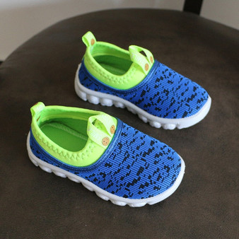 New Soft Kids Shoes Baby Boy Girl Shoes Candy Color Woven Fabric Air Mesh Children Casual Sneakers For Boys Girls