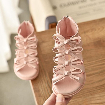 Hot sell summer fashion Roman boots High-top girls sandals kids gladiator sandals toddler child sandals girls high quality shoes