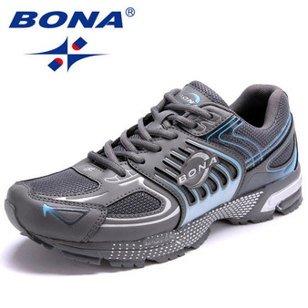 BONA Men Running Shoes Outdoor Jogging Lace up Sneakers