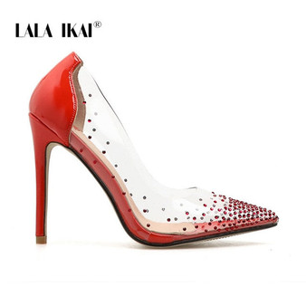 LALA IKAI Rhinestone Women Pumps Wedding Shoes