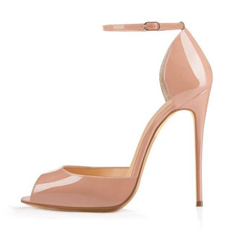 Peep Toe Thin High Heels Ankle Strap Sandals