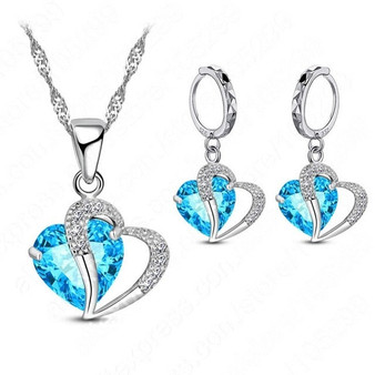 Luxury Sterling Silver Cubic Zircon Necklace