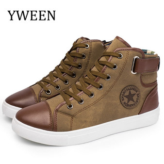 YWEEN Fashion Sneakers For Men Classic Lace-up High Style