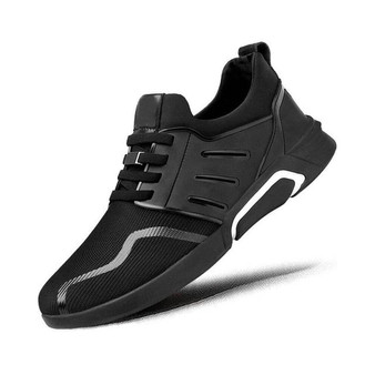 Hot Sale Men Lightweight Sneakers Breathable Slip-on Casual Shoes For Adult Fashion Footwear Zapatillas Hombre Black Sneakers