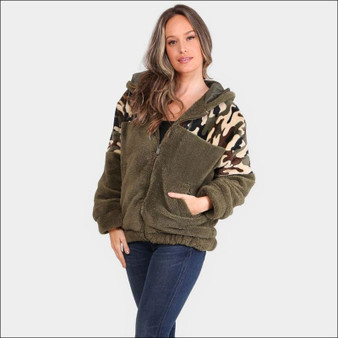 Camo Babe Zipper Hoodie