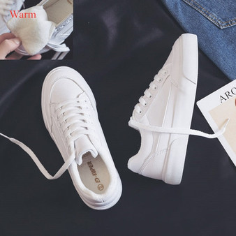 Women Sneakers Leather Shoes Spring Trend Casual Flats Sneakers