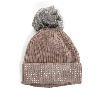 Dusty Rose Knit Hat