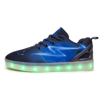 New USB rechargeable Led Kid Shoes boys girls Lighting casual shoes