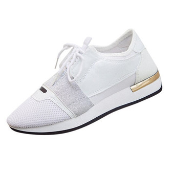 Spring Women Shoes Summer Women  Stitching Low-Top Sneakers