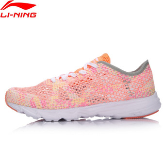 Li-Ning Women Candy Running Shoes Light Weight Textile Sneakers ARBM018 XYP497