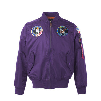 Autumn Apollo Thin 100th SPACE SHUTTLE MISSION  Jacket For Men